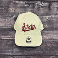 Cap Baseball Clean Up Script State Maroon