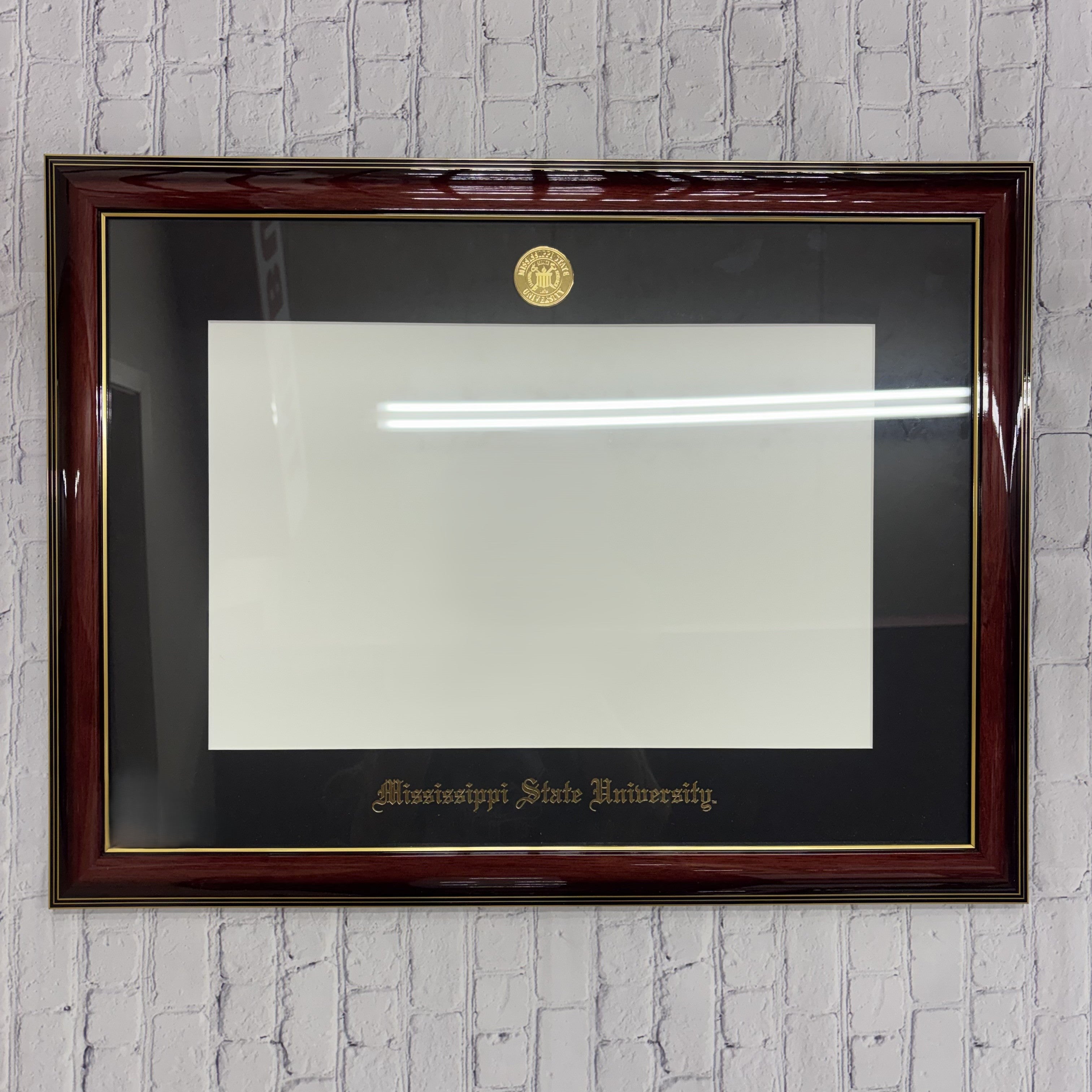 University Frames, Inc. Diploma Frame Phd Classic Gold Trim On Mahogany Frame Gold Medal