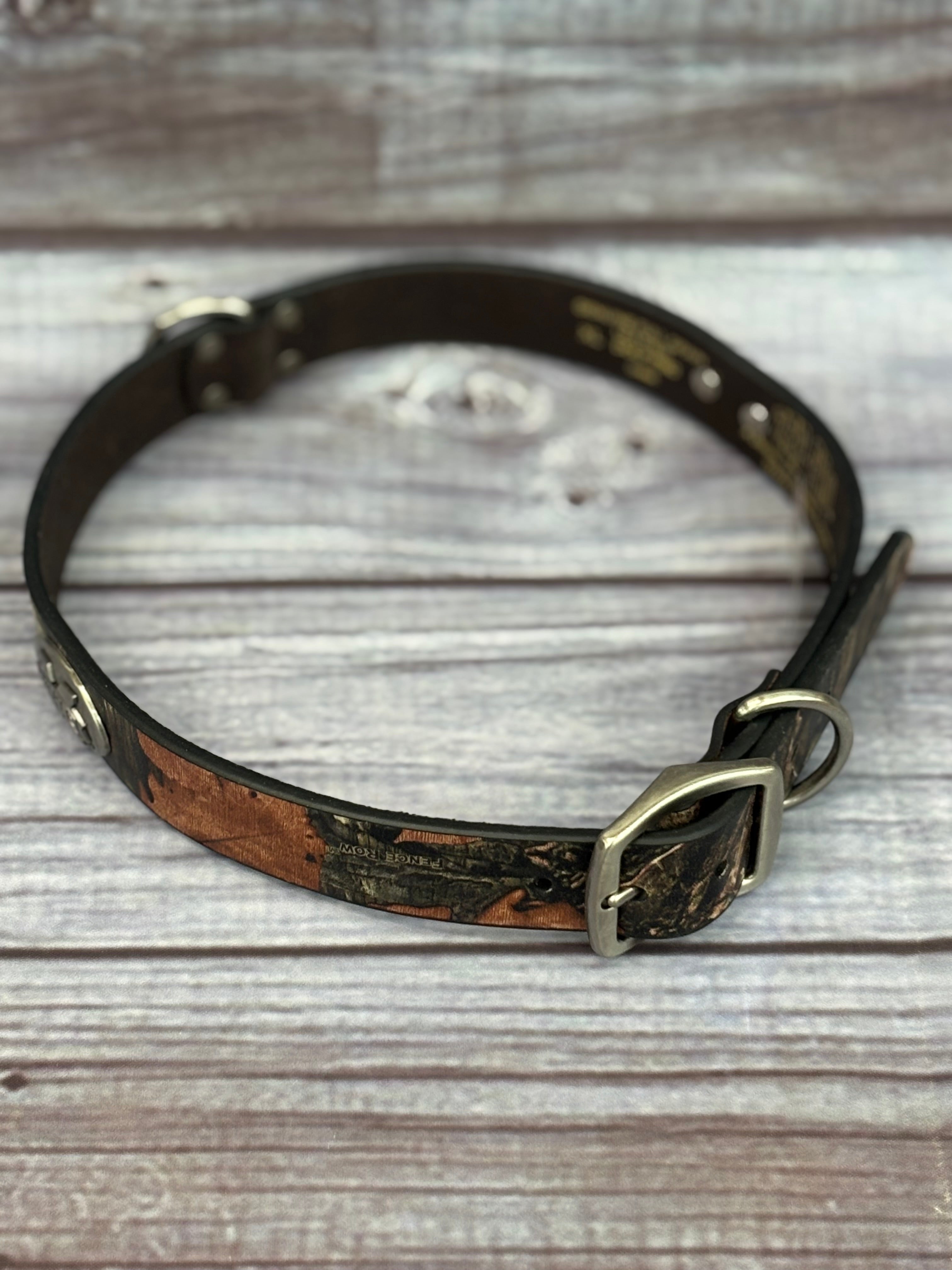 Dog Collar Camo M-State Conchos