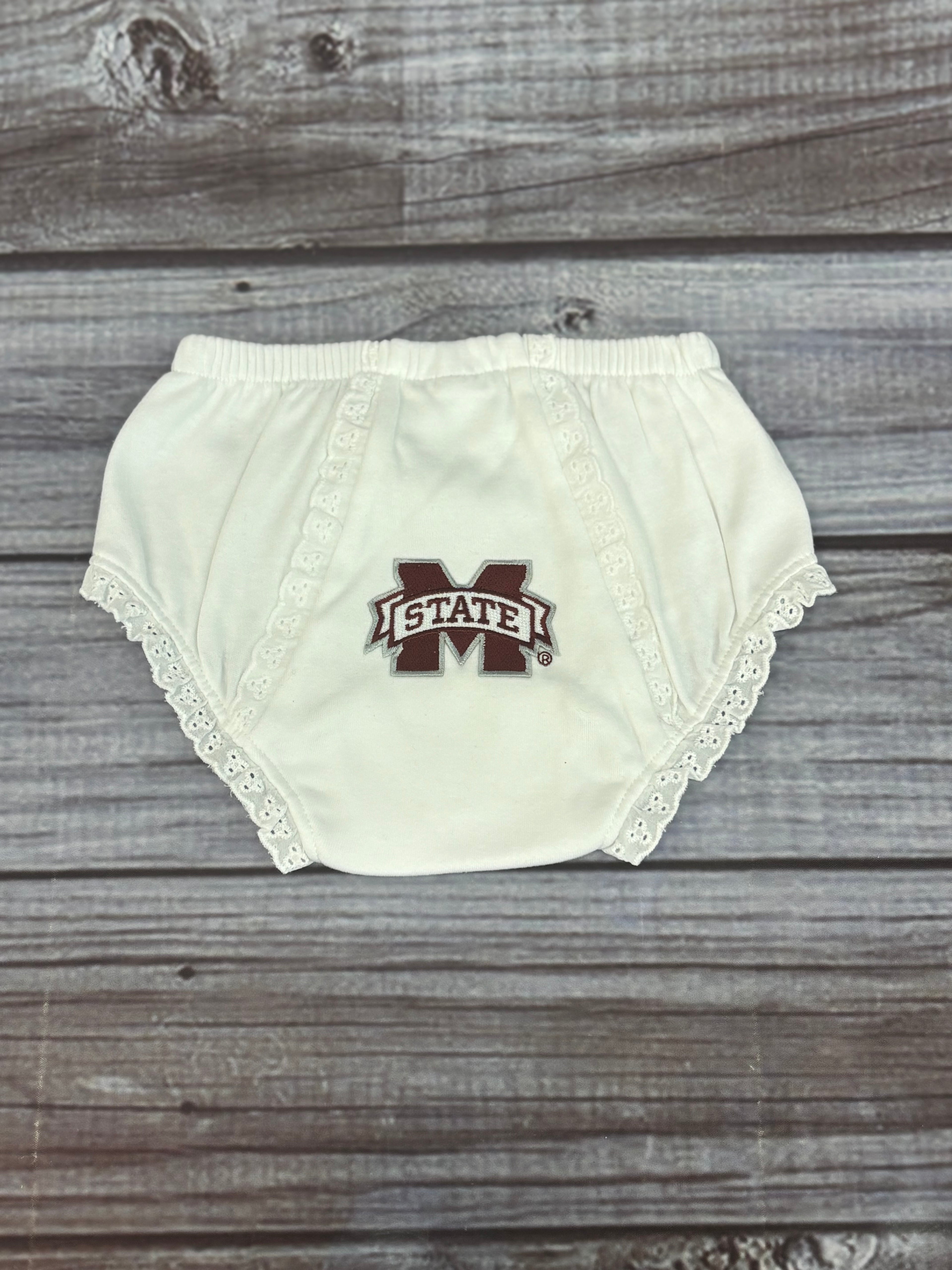 Baby Bloomer Eyelet with Ruffle M-State