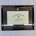 Church Hill Classics Diploma Frame Veterinary Cherry Gold Medallion Black Mat