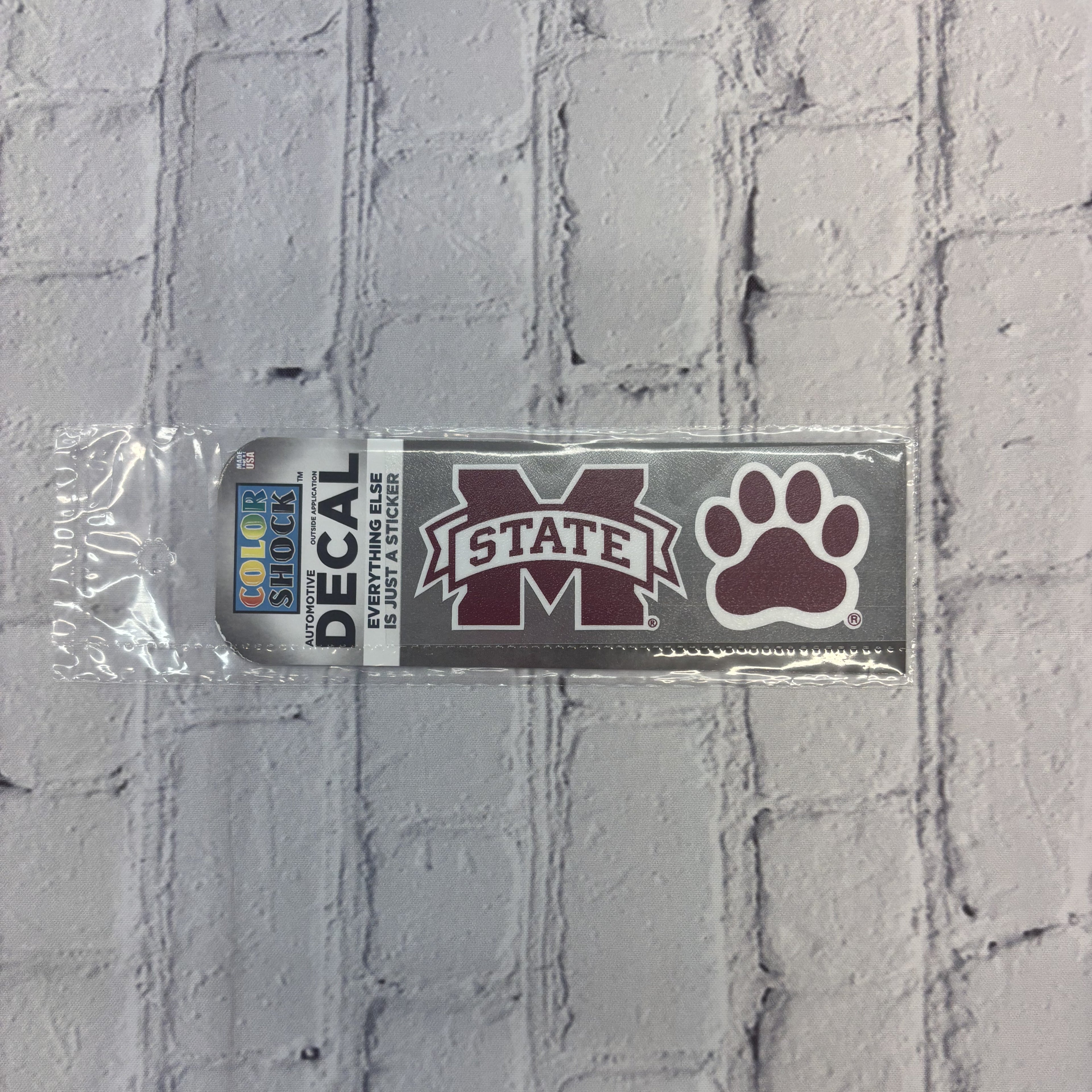 Cdi Corporation Auto Decal 2 In 1 Paw M-State