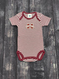 Baby Onesie Short Sleeve Stripe M-State