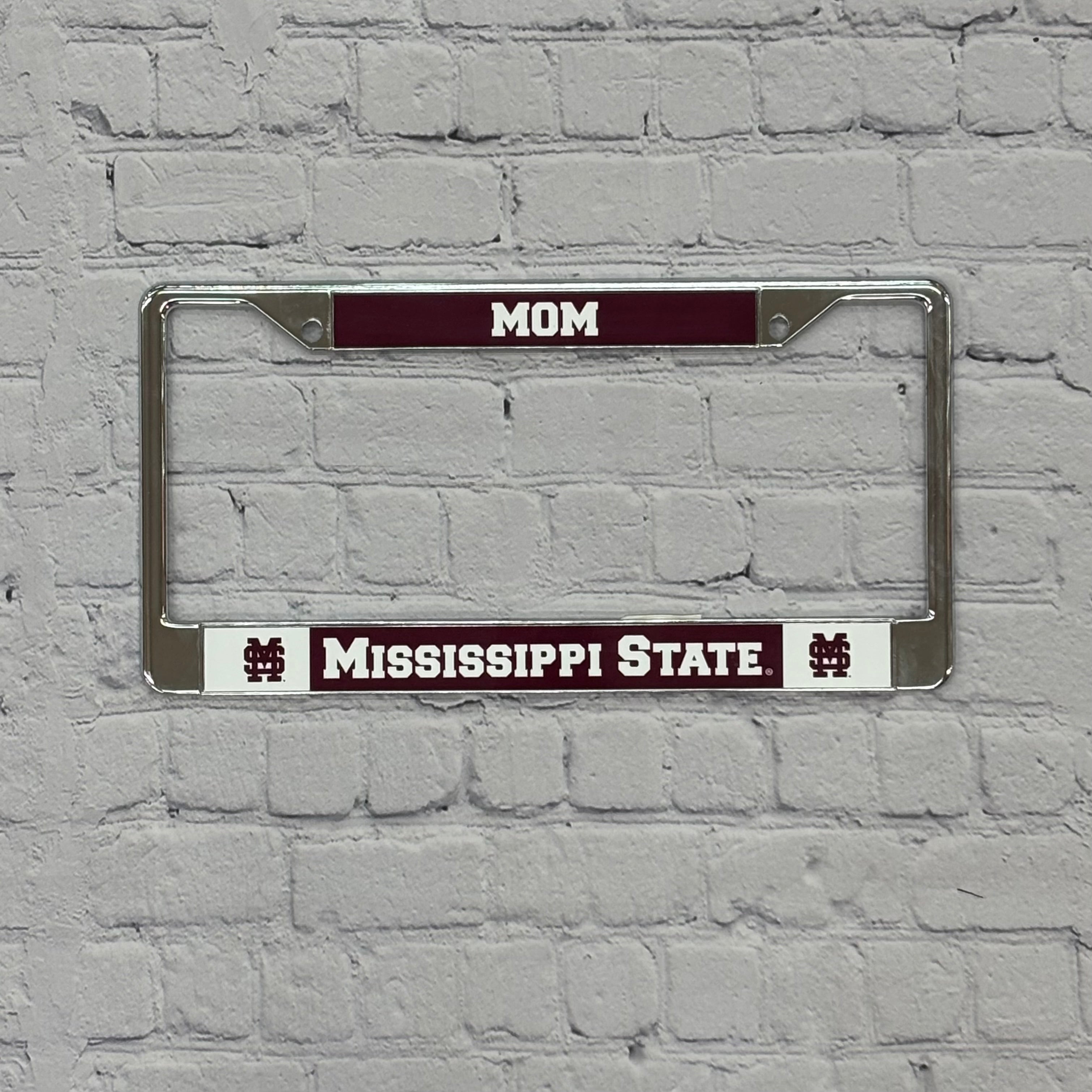 Auto License Plate Frame Mom M-State