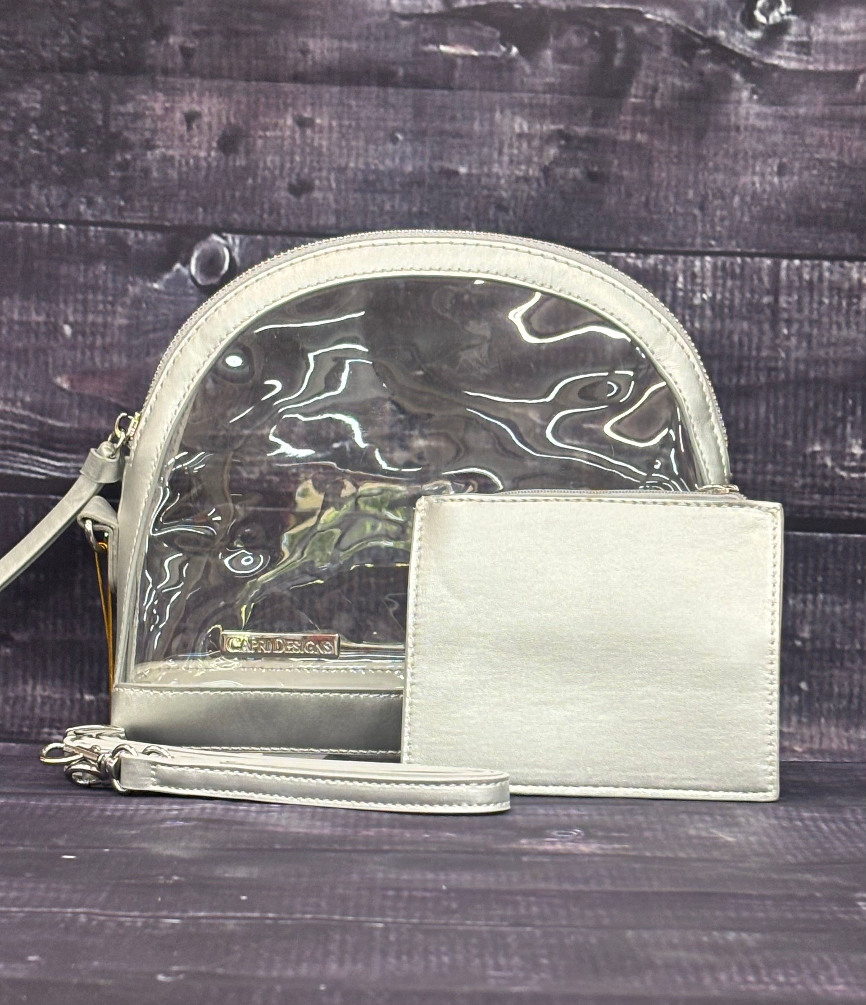 Capri Designs Tailgate Crossbody Half Moon W Wallet No Logo