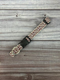 In Dog We Trust Dog Collar M-State Diagonal Stripe
