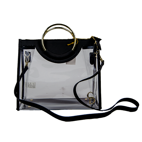 Capri Designs Tailgate Tote Classic Ring Black Gold Acnt