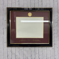 University Frames, Inc. Diploma Frame Classic Ebony Gold Trim Gold Medal Maroon Mat