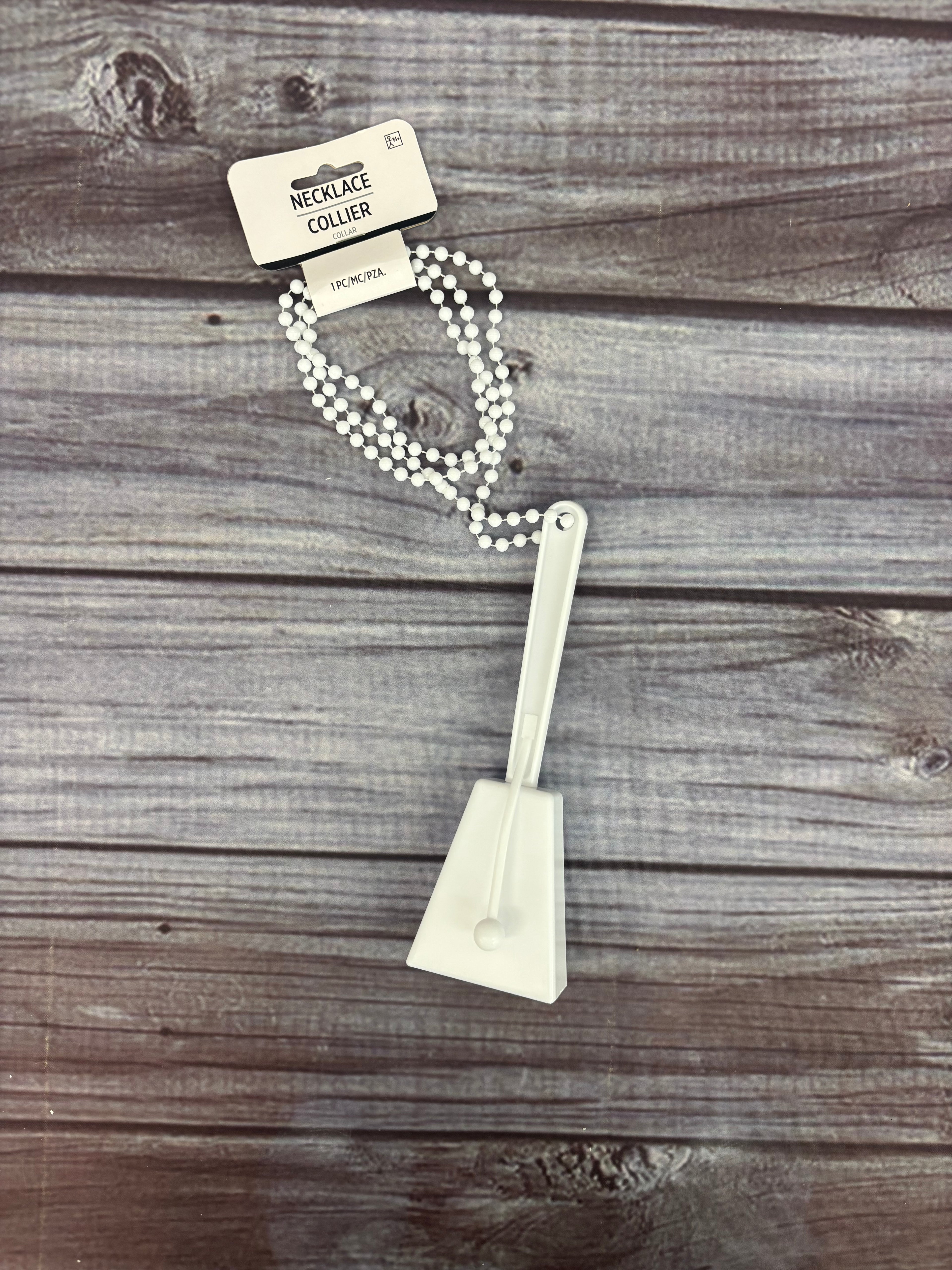 Cowbell Clacker Tailgate Necklace