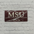 Wincraft Inc. / Stockdale Technologies Auto License Plate Mirror MSU Double Bars Dad