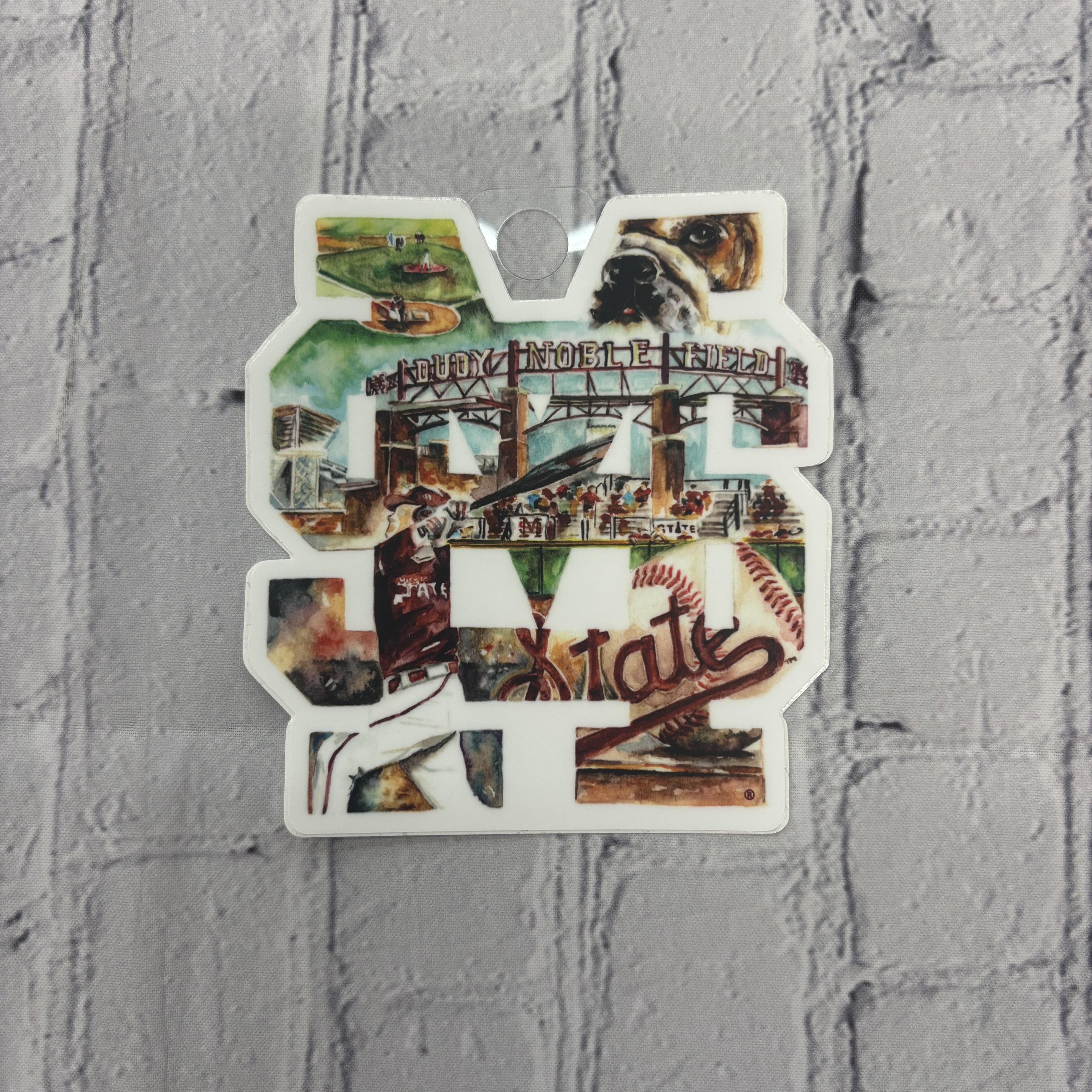 Red Bird Paper Decal M-Over-S Collage Dnoble Etc