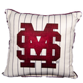 Pillow Little Birdie Pinstripe M-Over-S With Piping