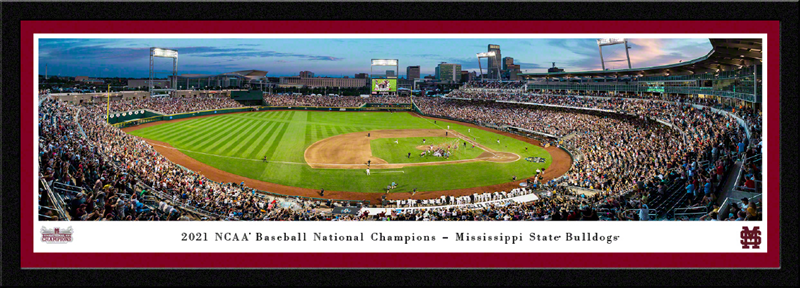 Frame Panoramic Print Select 2021 College World Series Champs