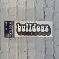 Sds Design Associates Auto Decal 6.5" Bulldogs Bubble Text Vinylon