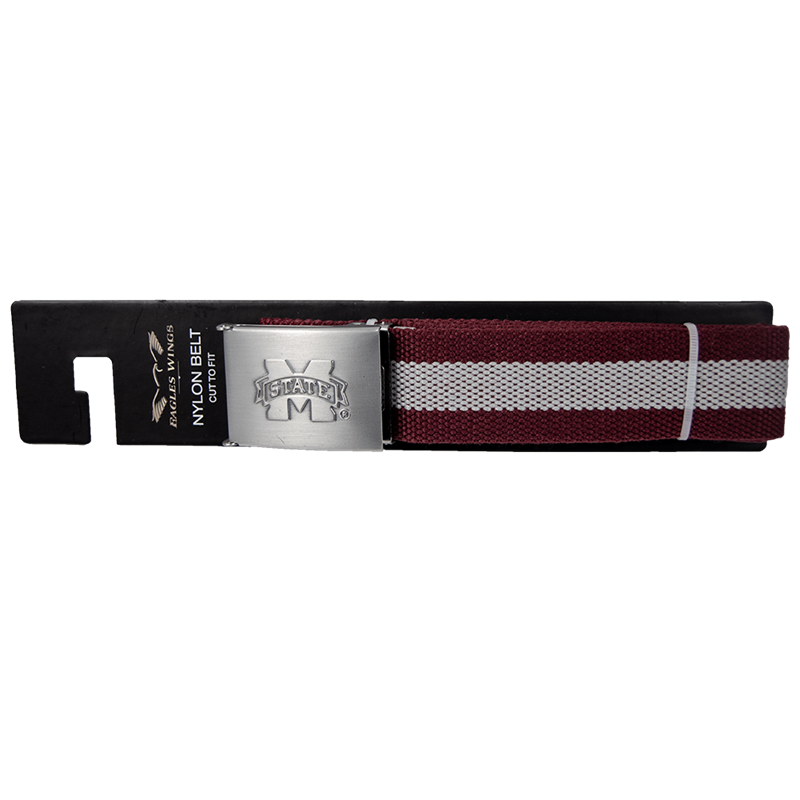 Eagles Wings Belt Woven Fabric M-State Buckl Cut To Fit