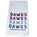 The Little Birdie/Varsity Pro, Inc. Home Tea Towel Dawgs Gradient