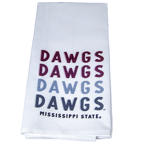 The Little Birdie/Varsity Pro, Inc. Home Tea Towel Dawgs Gradient