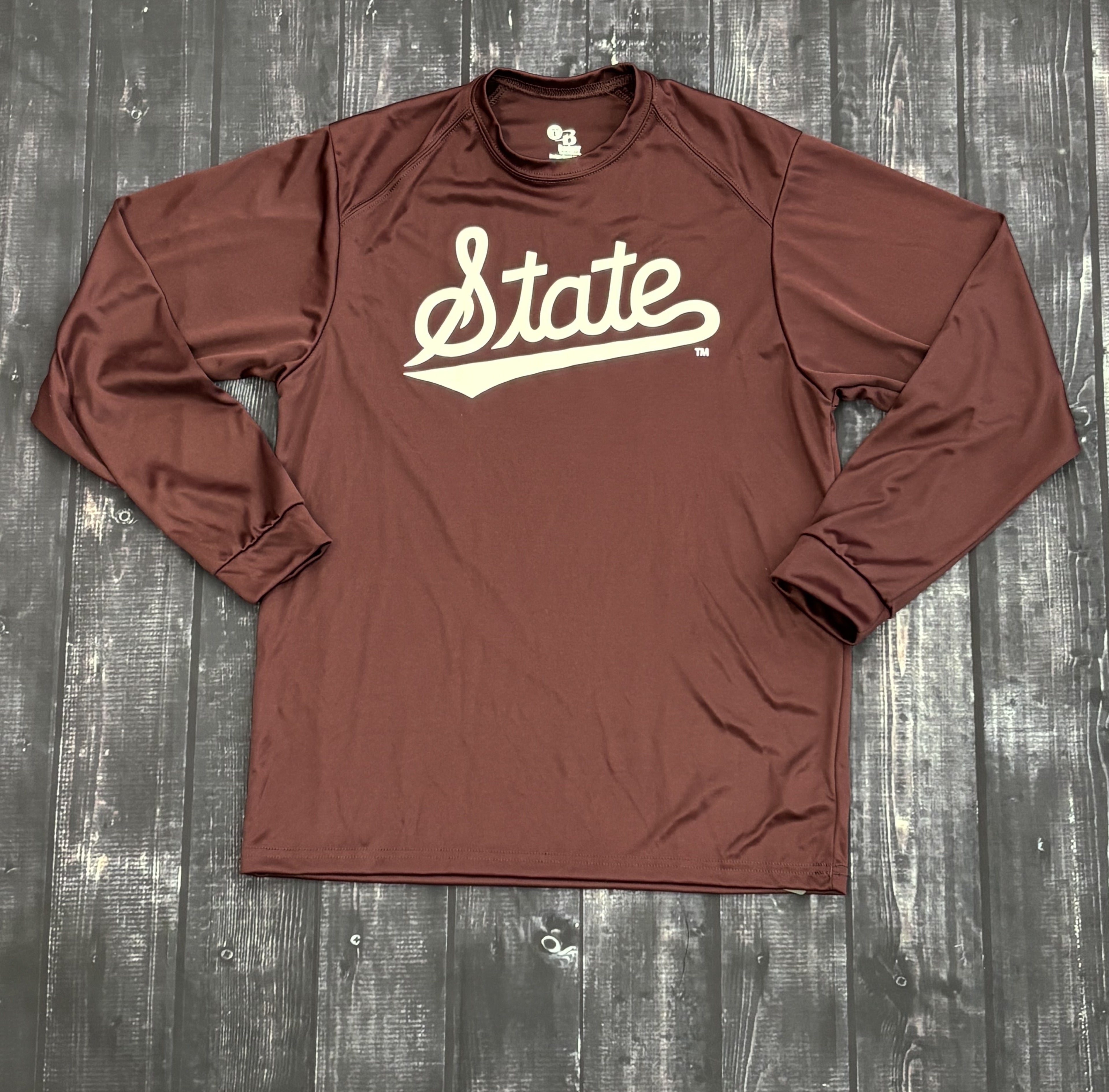 Youth T-Shirt Long Sleeve B-Core Script State