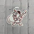 Red Bird Paper Decal Swinging Bully