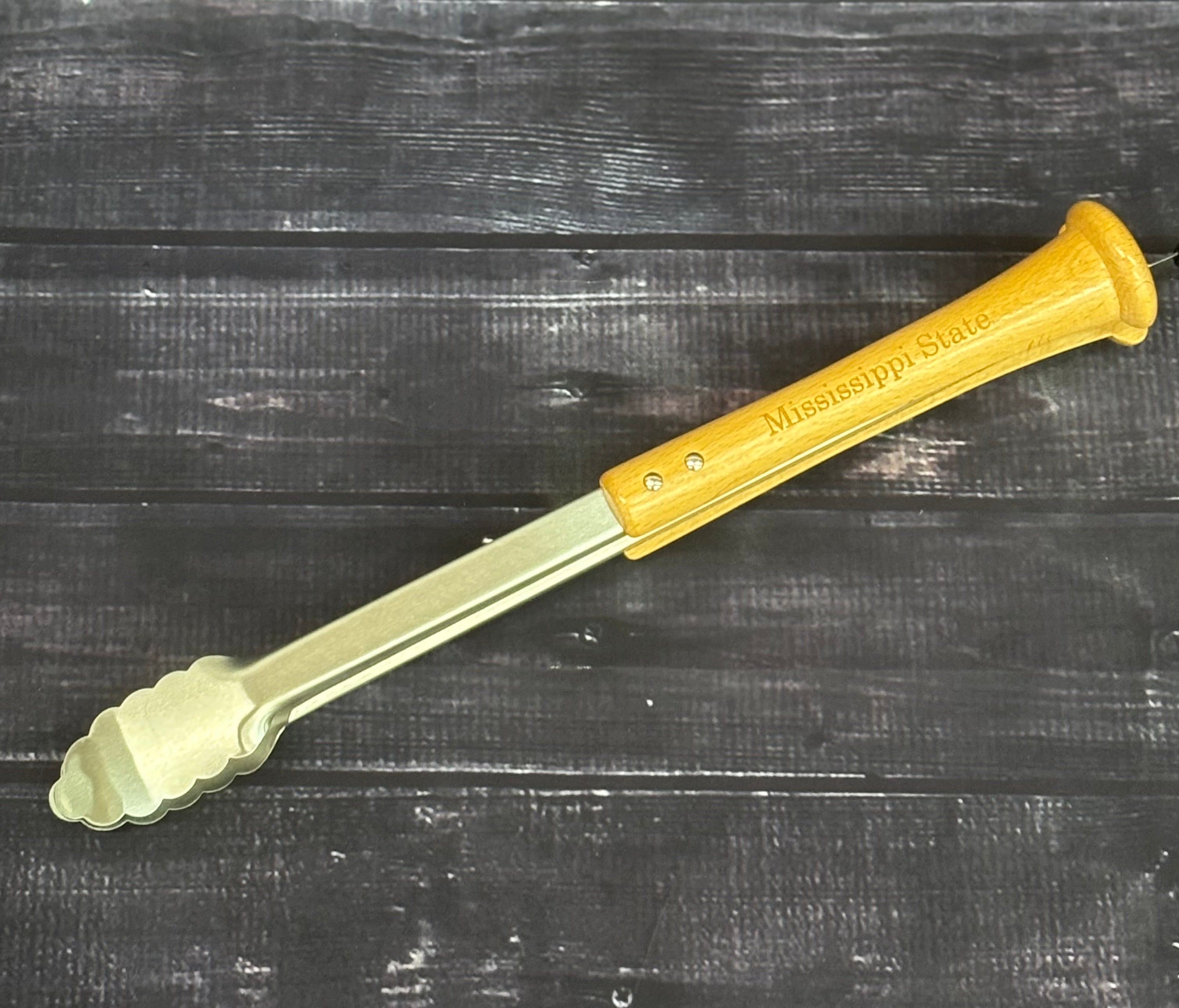 Baseball Bbq Tailgate Grill Tool Tongs Wd Bulldog Baseball Bat Hndl