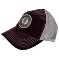 Top Of The World Cap Baseball Control Trukr Rnd Patch Mississippi State Hail St Stkvl Tan Mesh Maroon Cord Front