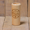 Dugout Mugs 8 oz. Short Wooden Tumbler Baseball "The Dude" M-Over-S