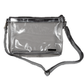 Capri Designs Tailgate Crossbody Lg Clear Silverr Trim