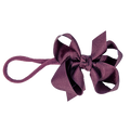 Beyond Creations Hair Hooded Band Pnths Bow Med Grosgrain Solid Maroon Thin Band