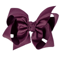 Beyond Creations Hair Bow Jumbo Solid Maroon W/ Knot