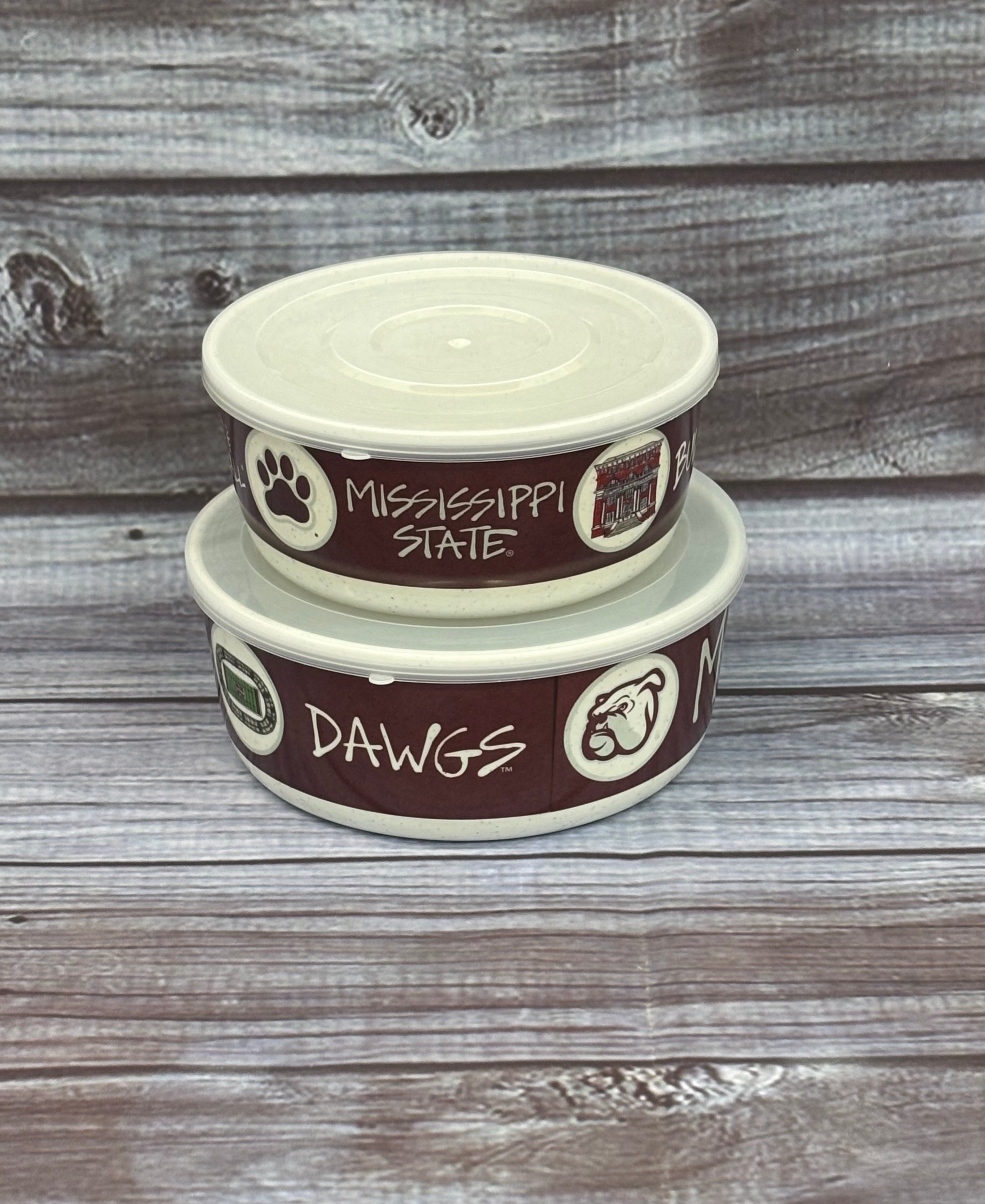 Magnolia Lane Magnolia Lane Melamine Bowls With Lids And Various Logos