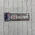 Auto Decal Vinyl M-State Miss. State University Alumni 6"x2"