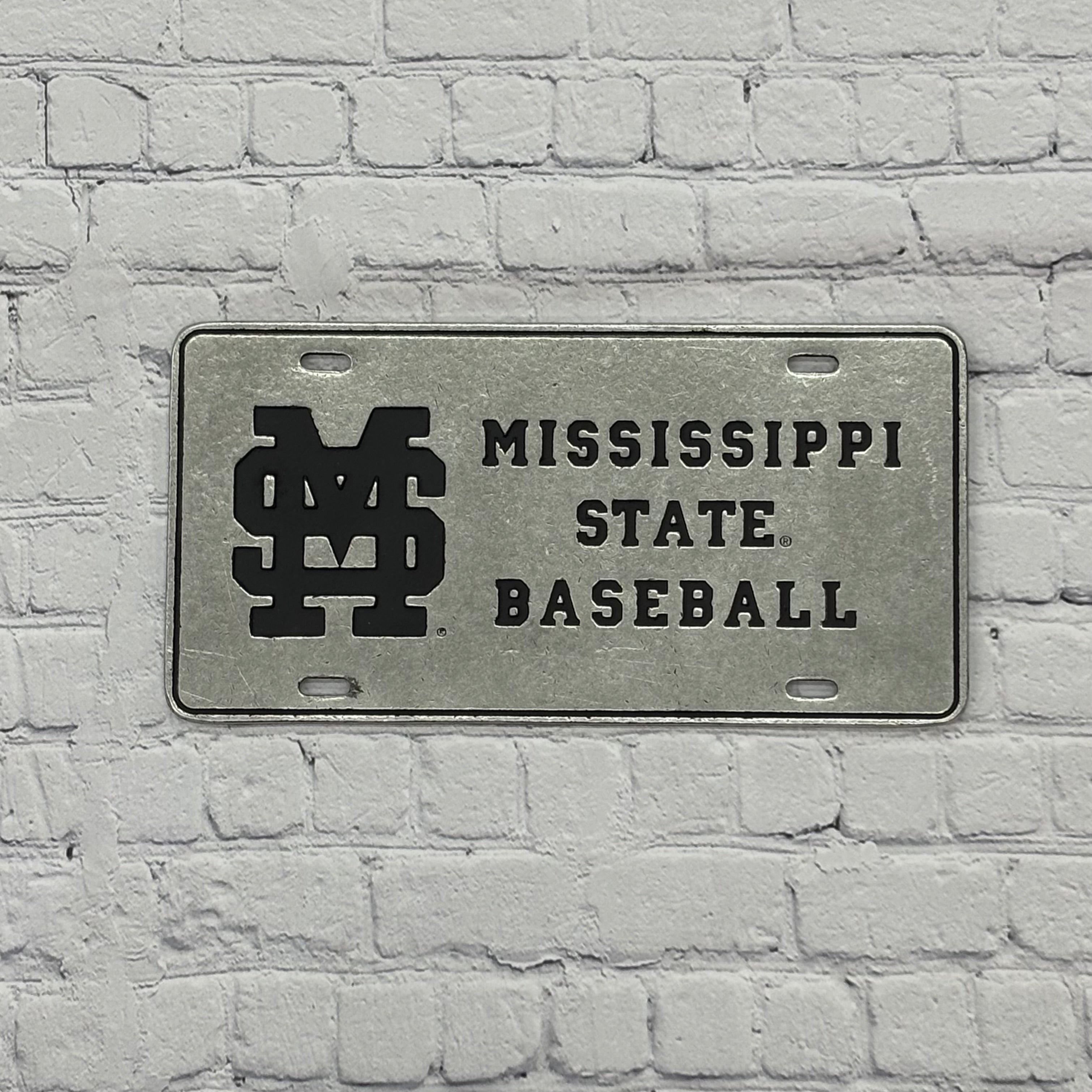Auto License Plate M-Over-S Baseball
