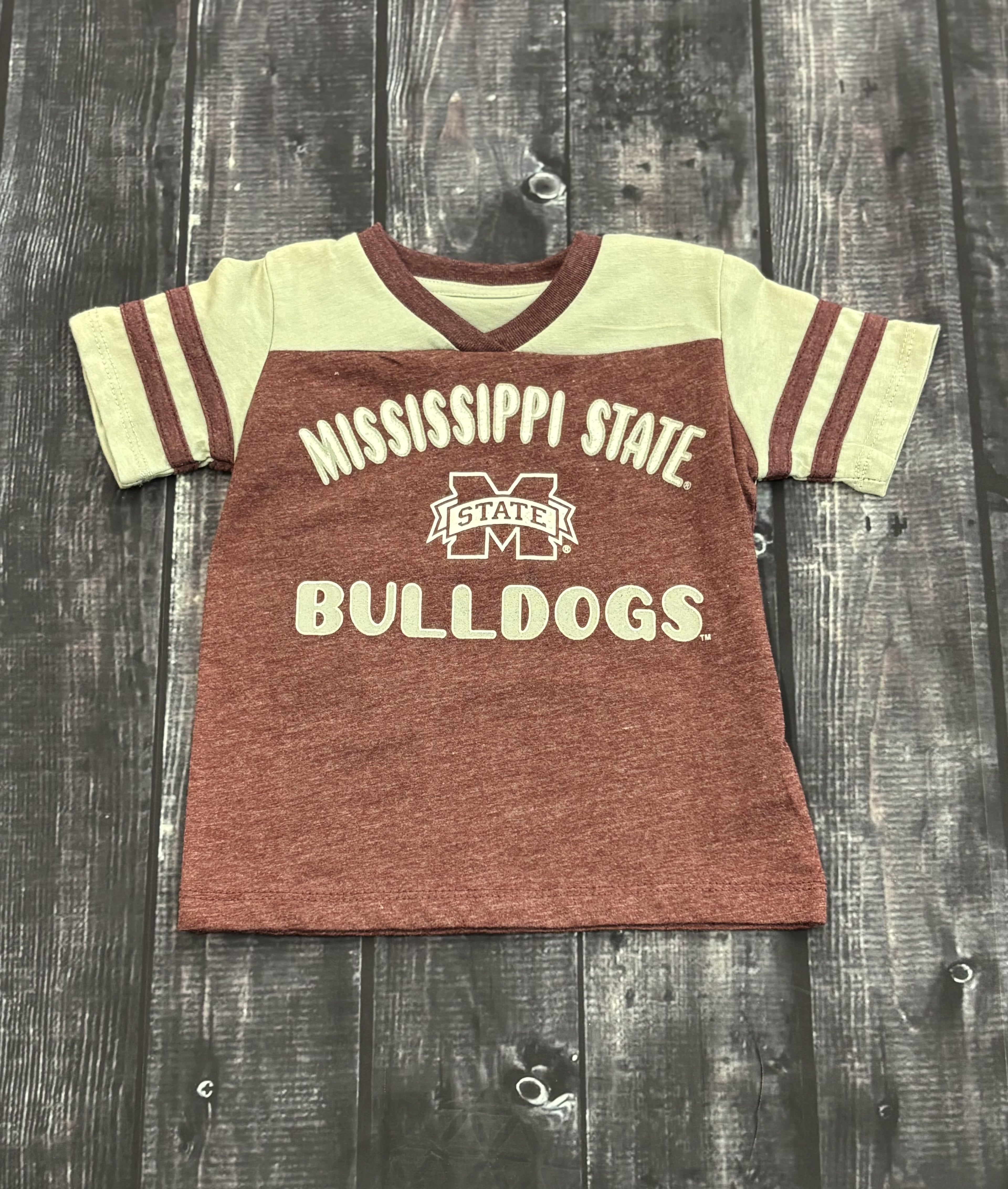 Toddler T-Shirt Bulldogs Giltter Piecrust Promise M-State
