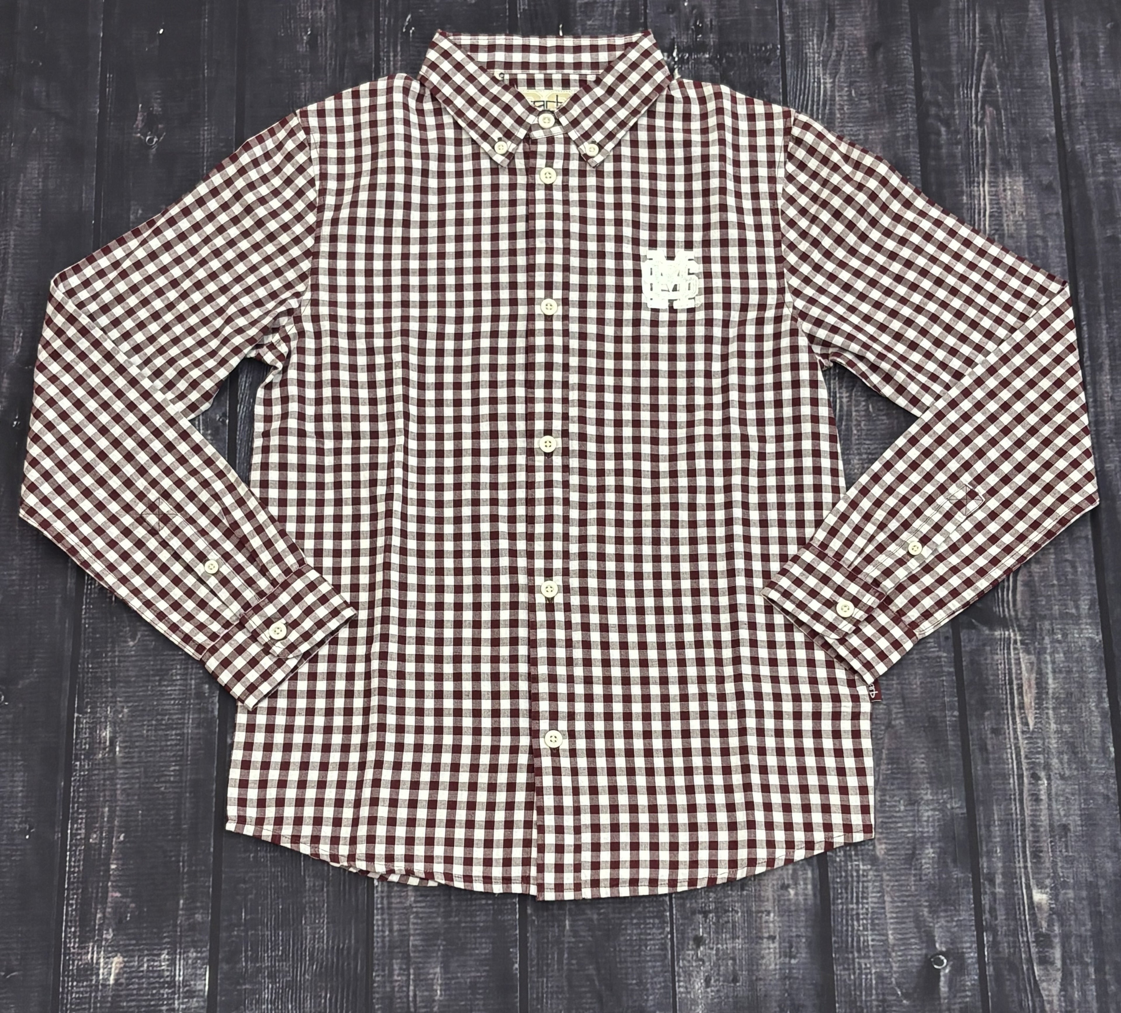 Garb, Inc Youth Button Down Lucas Gingham M-Over-S