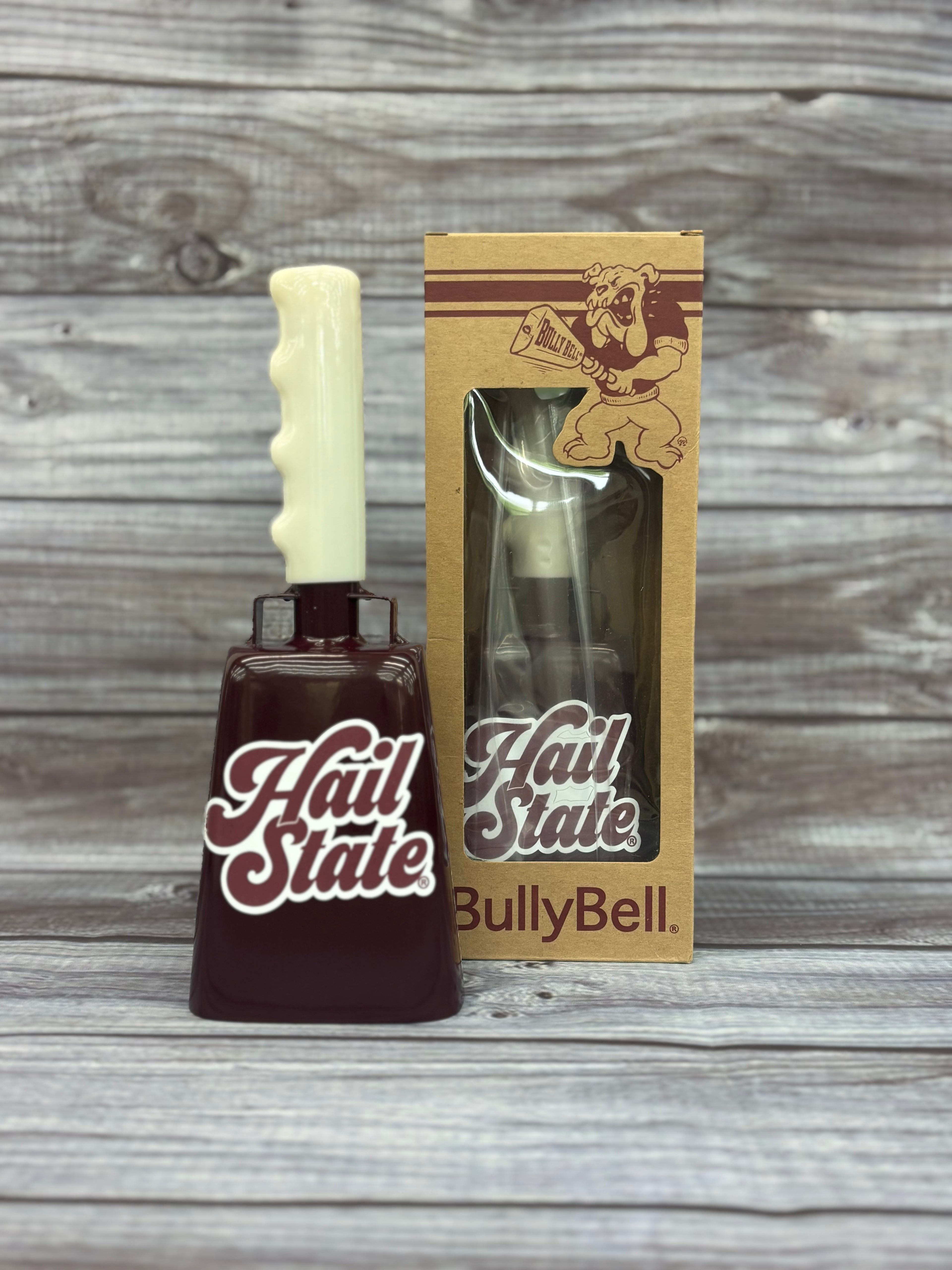 Bully Bell Cowbell Medium Hail State Decal