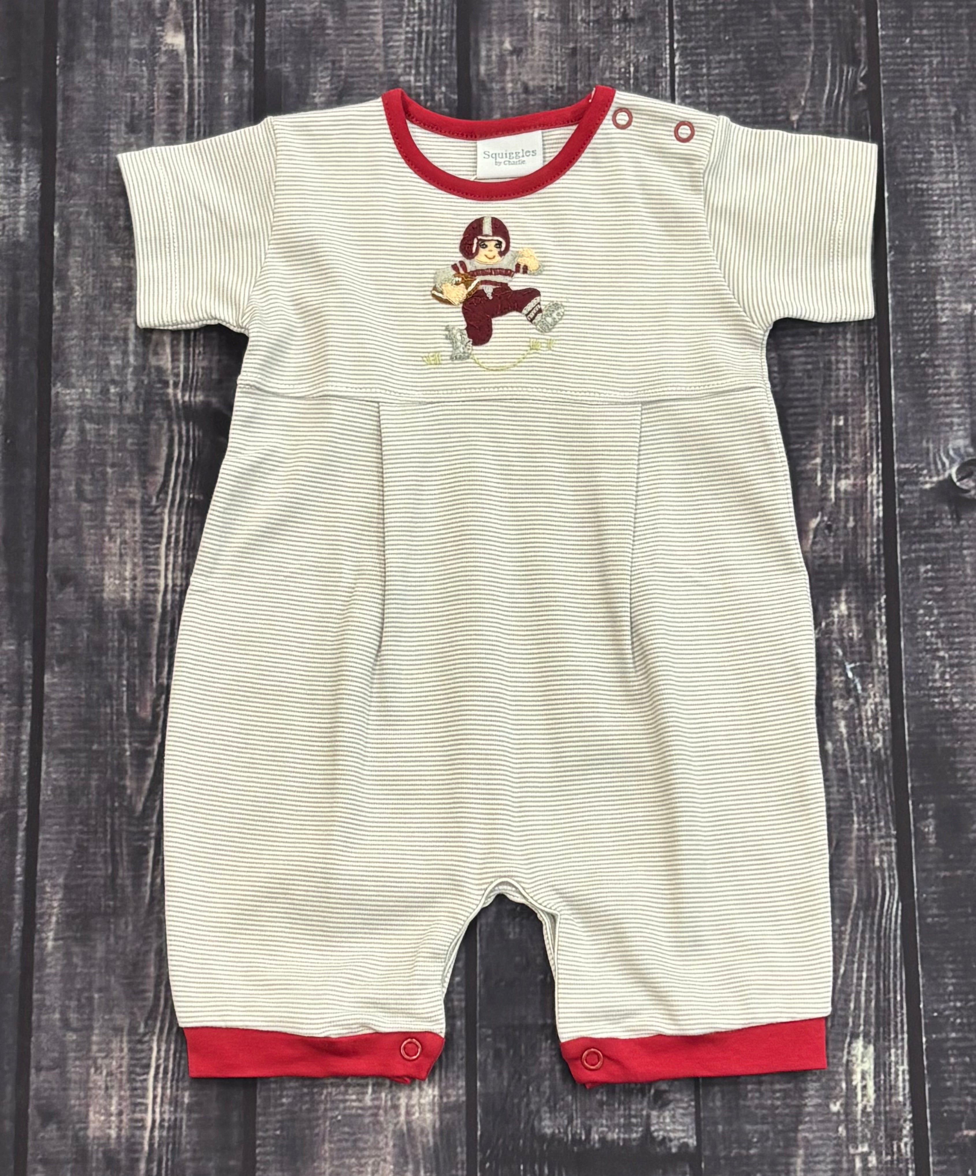 Infant Romper Boys Short Sleeve Football Player