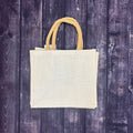 Tote Jute Gift Brown Handle