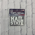 Sds Design Associates Auto Decal 3" Hail Over State White Vinylon