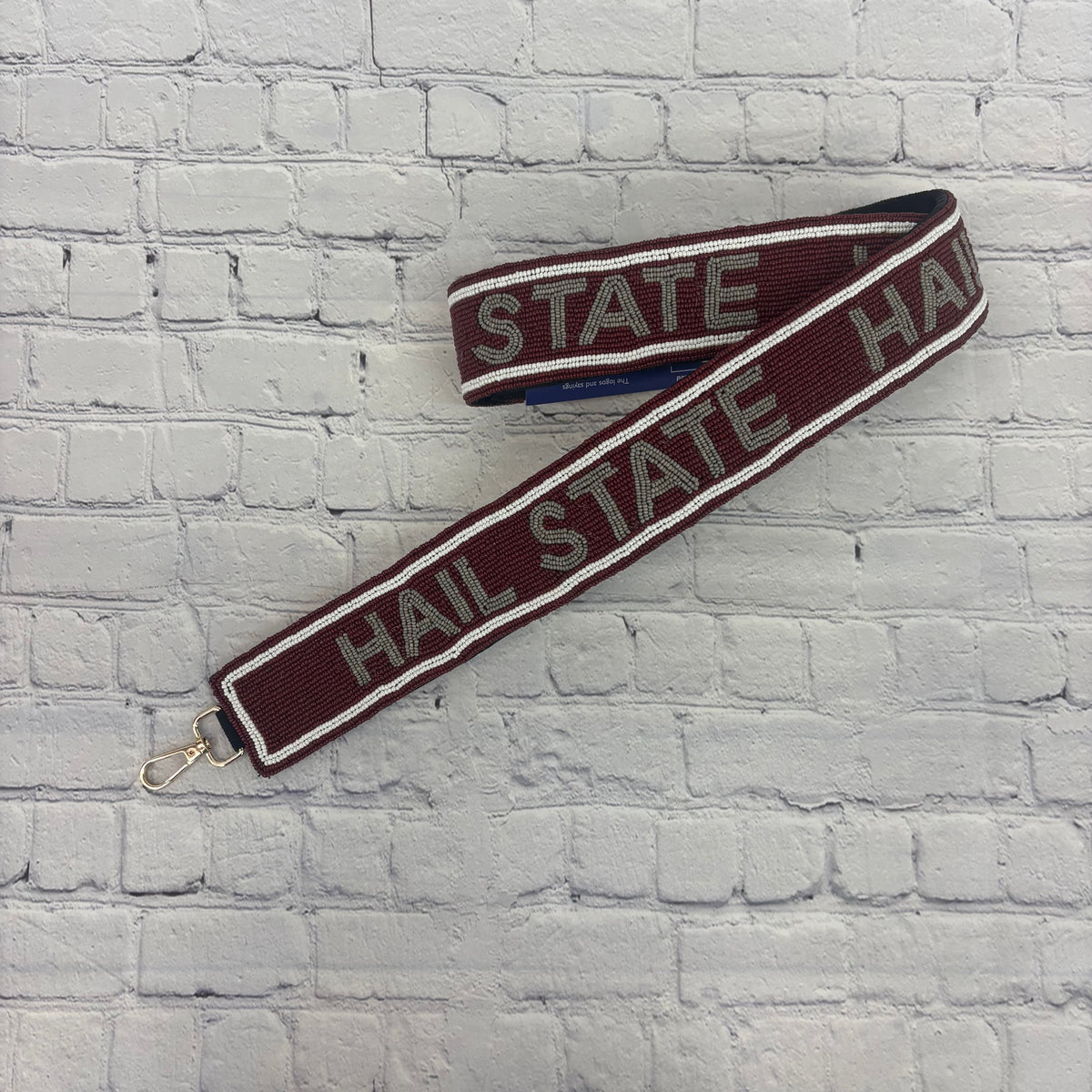 Purse Strap Beaded Hail State