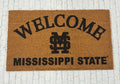 Outdoor Door Mat Welcome Mississippi State M-Over-S