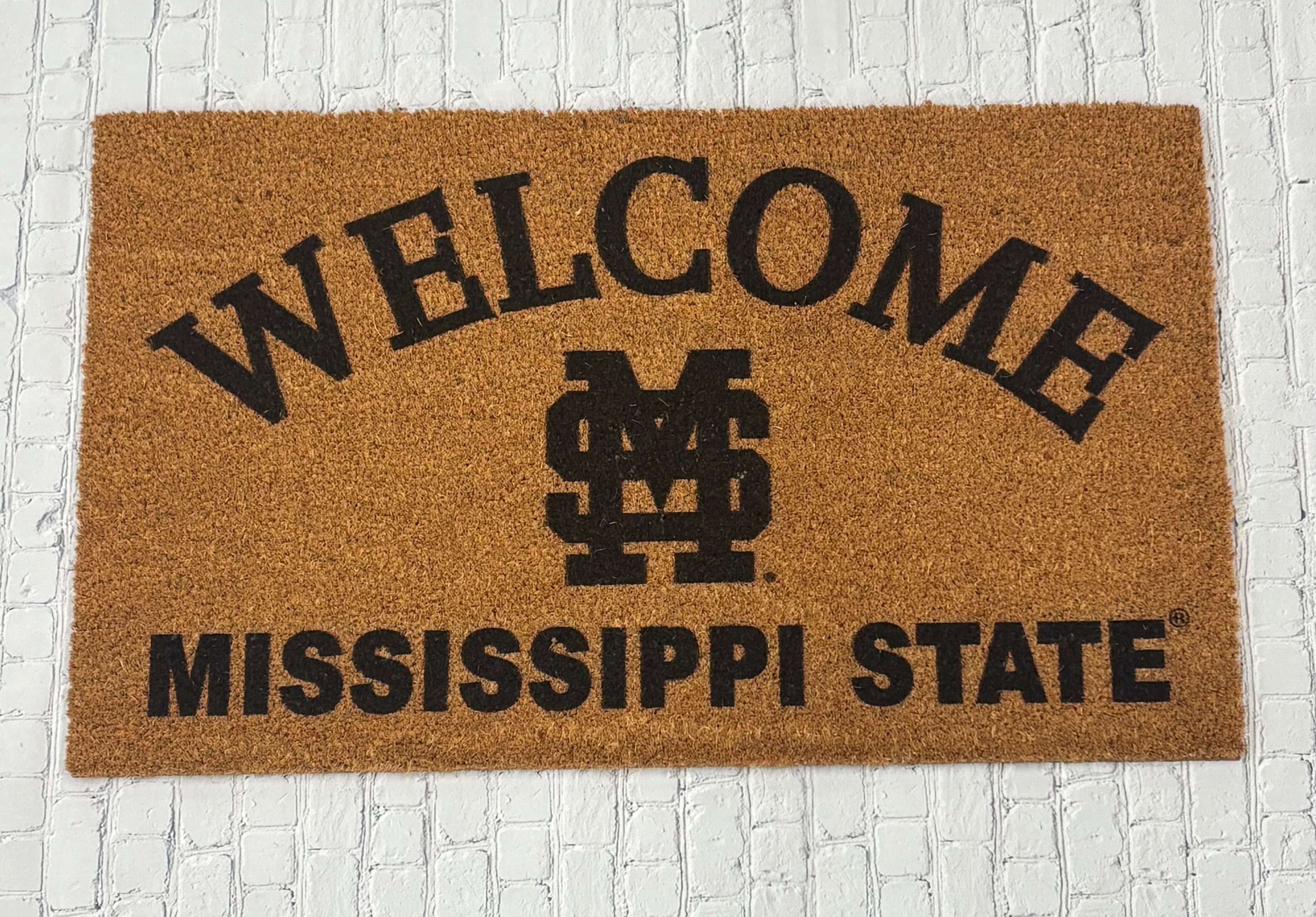 Outdoor Door Mat Welcome Mississippi State M-Over-S