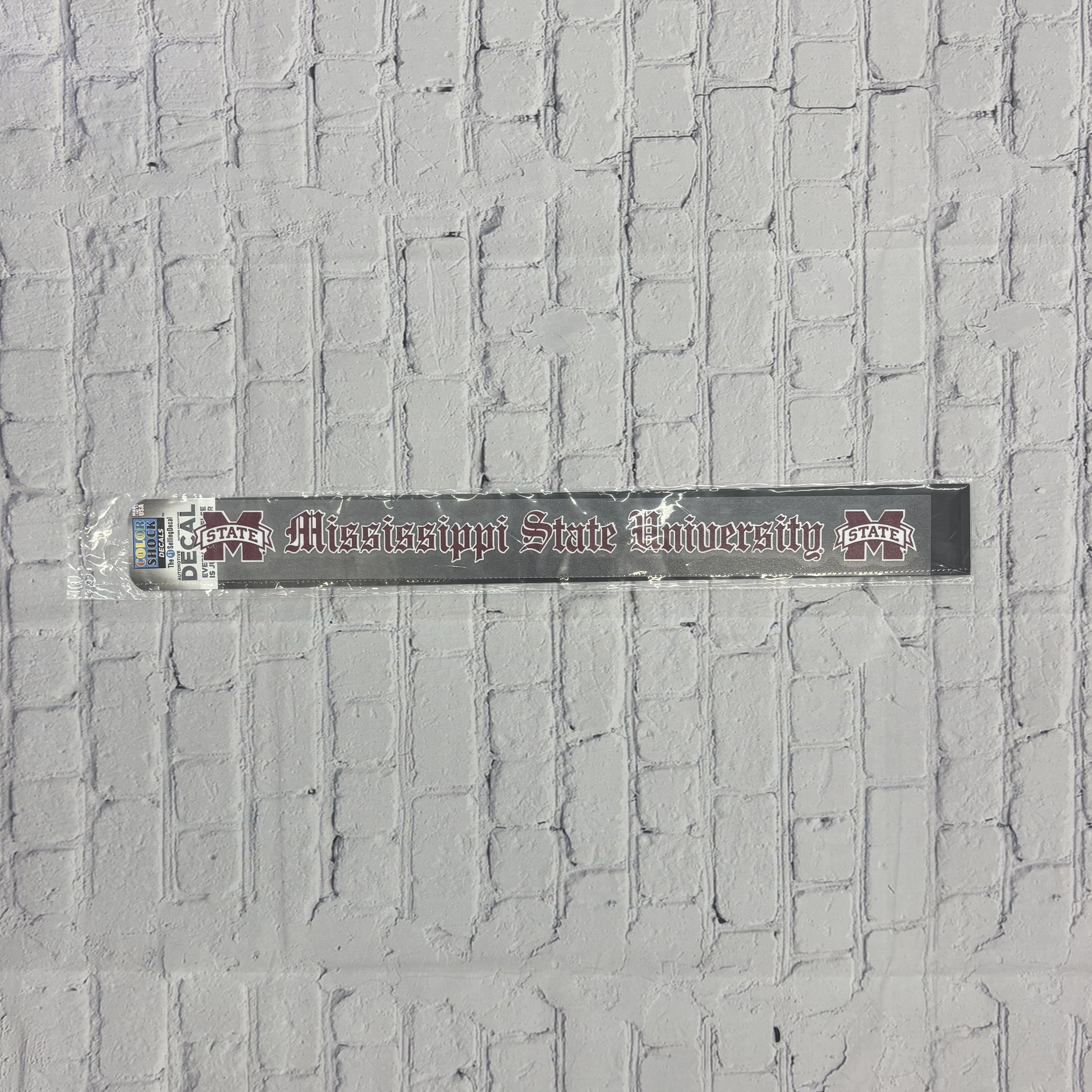 Cdi Corporation Auto Decal M-State Mississippi State U Old English Font M-State