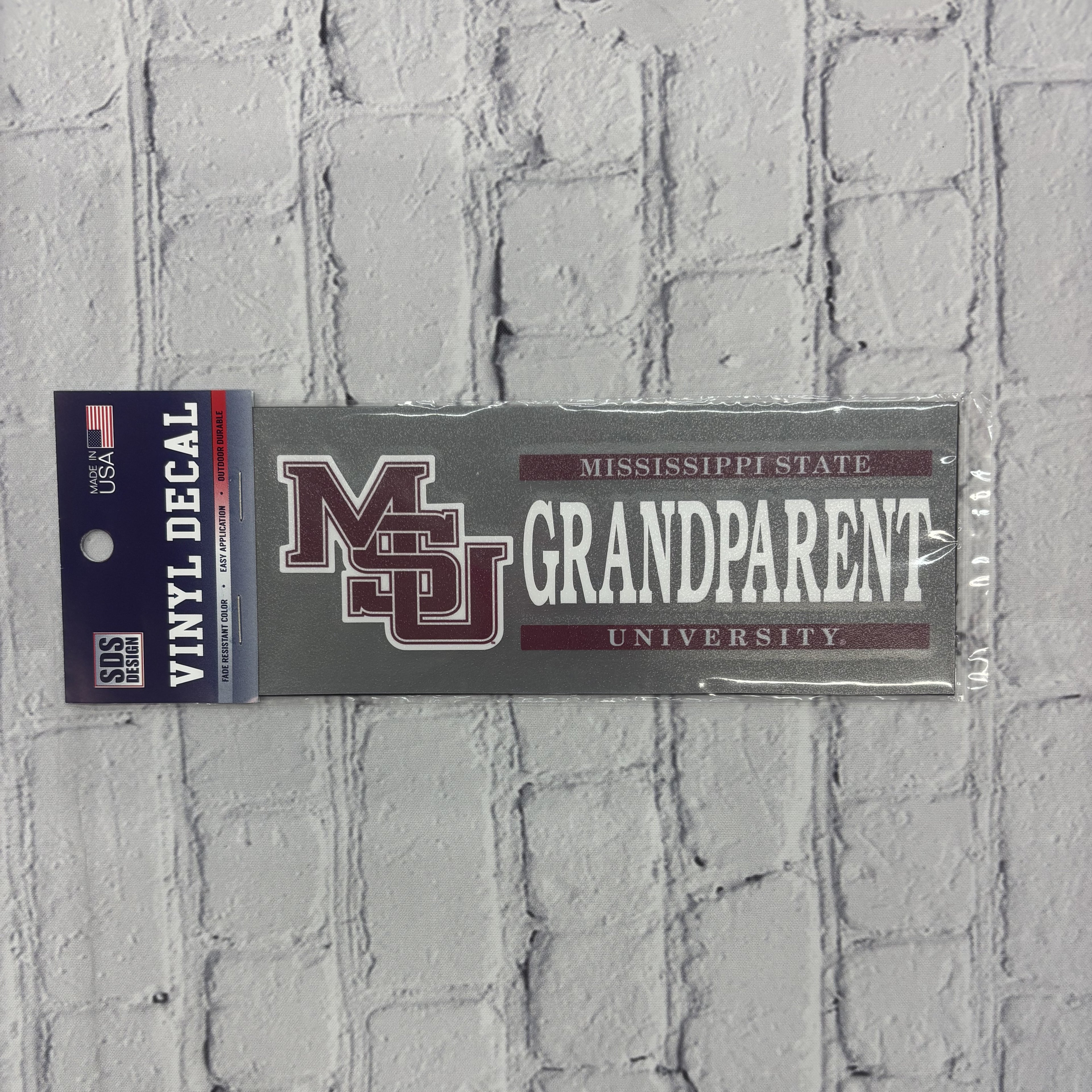 Auto Decal MSU Interlock Miss. State Grandparent