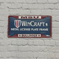 Auto License Plate Frame MSU Over Bulldogs M-State