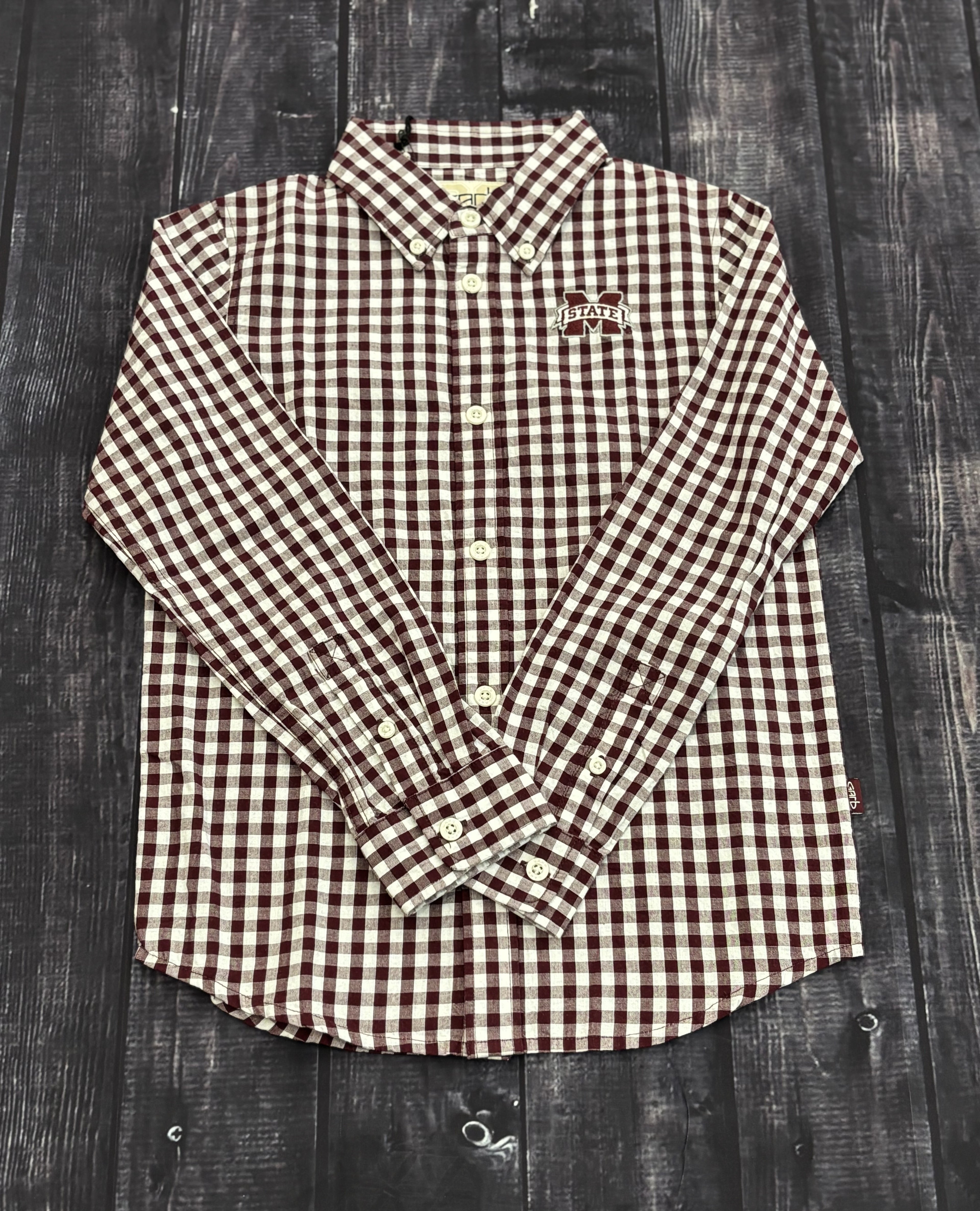 Garb, Inc Youth Button Down Callahan Gingham M-State