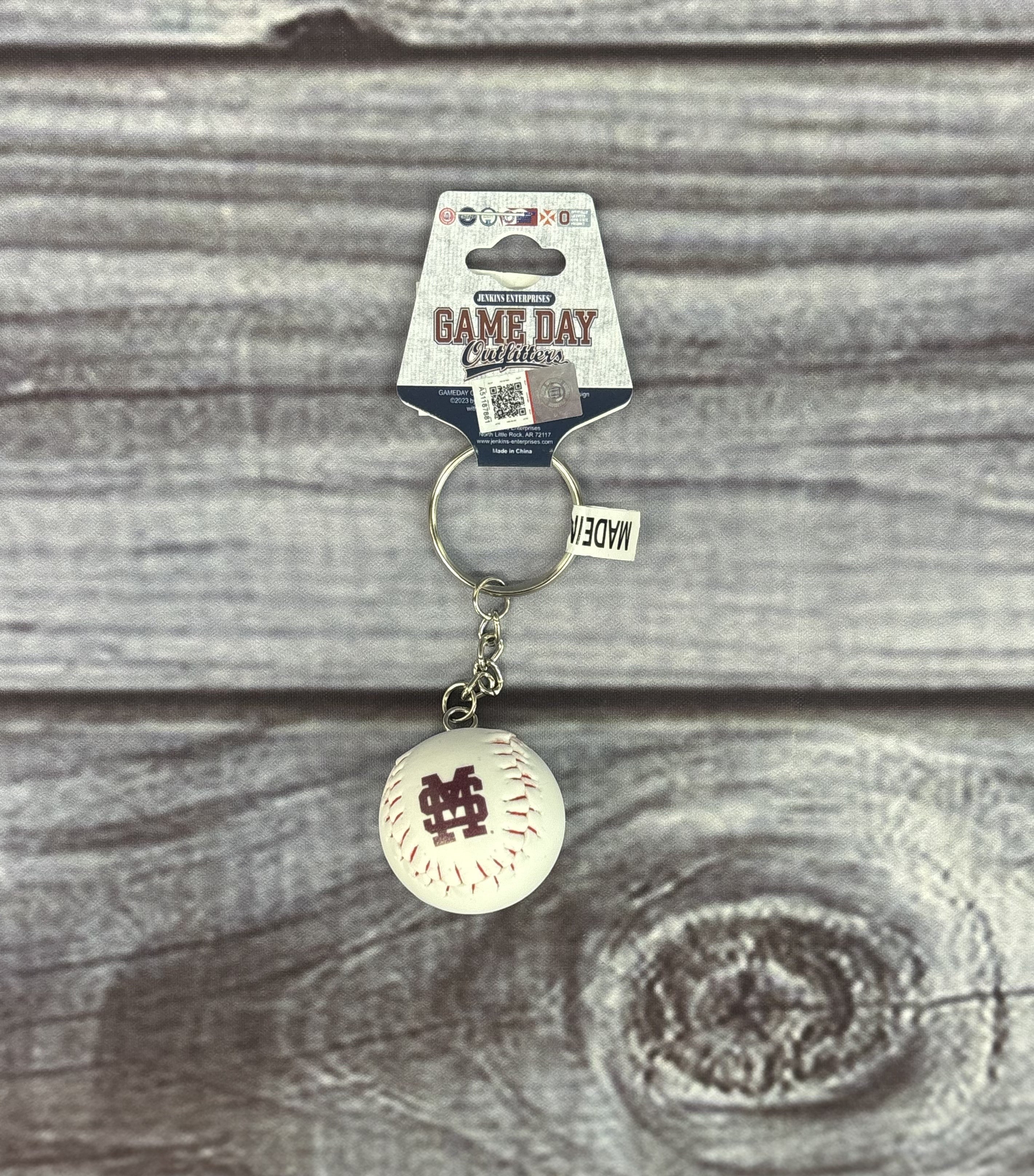Jenkins Enterprises Keychain Baseball M-Over-S