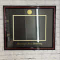 University Frames, Inc. Diploma Frame Petite Cherry Gold Medal Black Mat