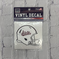 Sds Design Associates Auto Decal 3" Helmet White State W Tail Dizzler