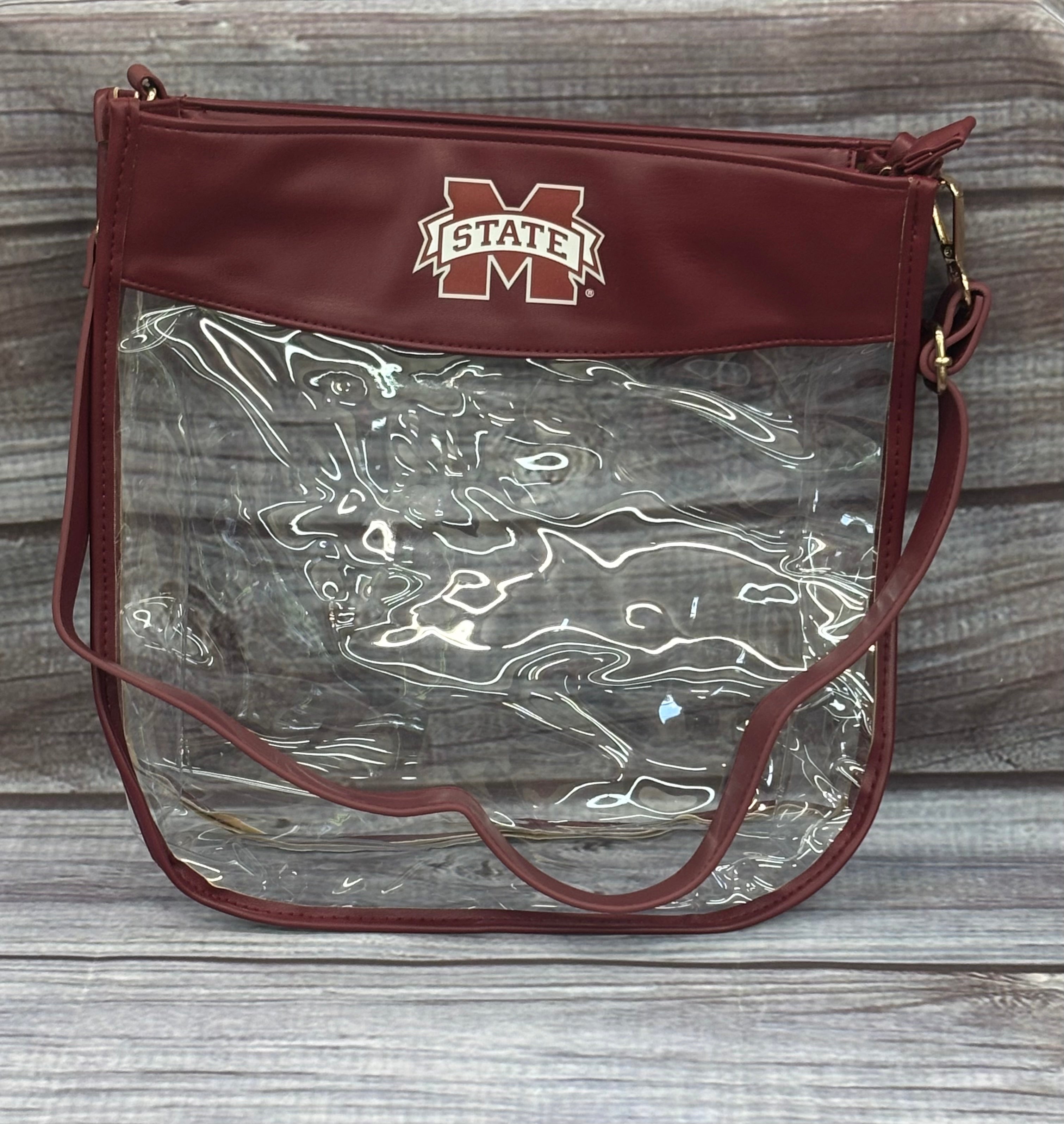 Desden By Landes, Inc. Tailgate Purse Clear with zipper M-State