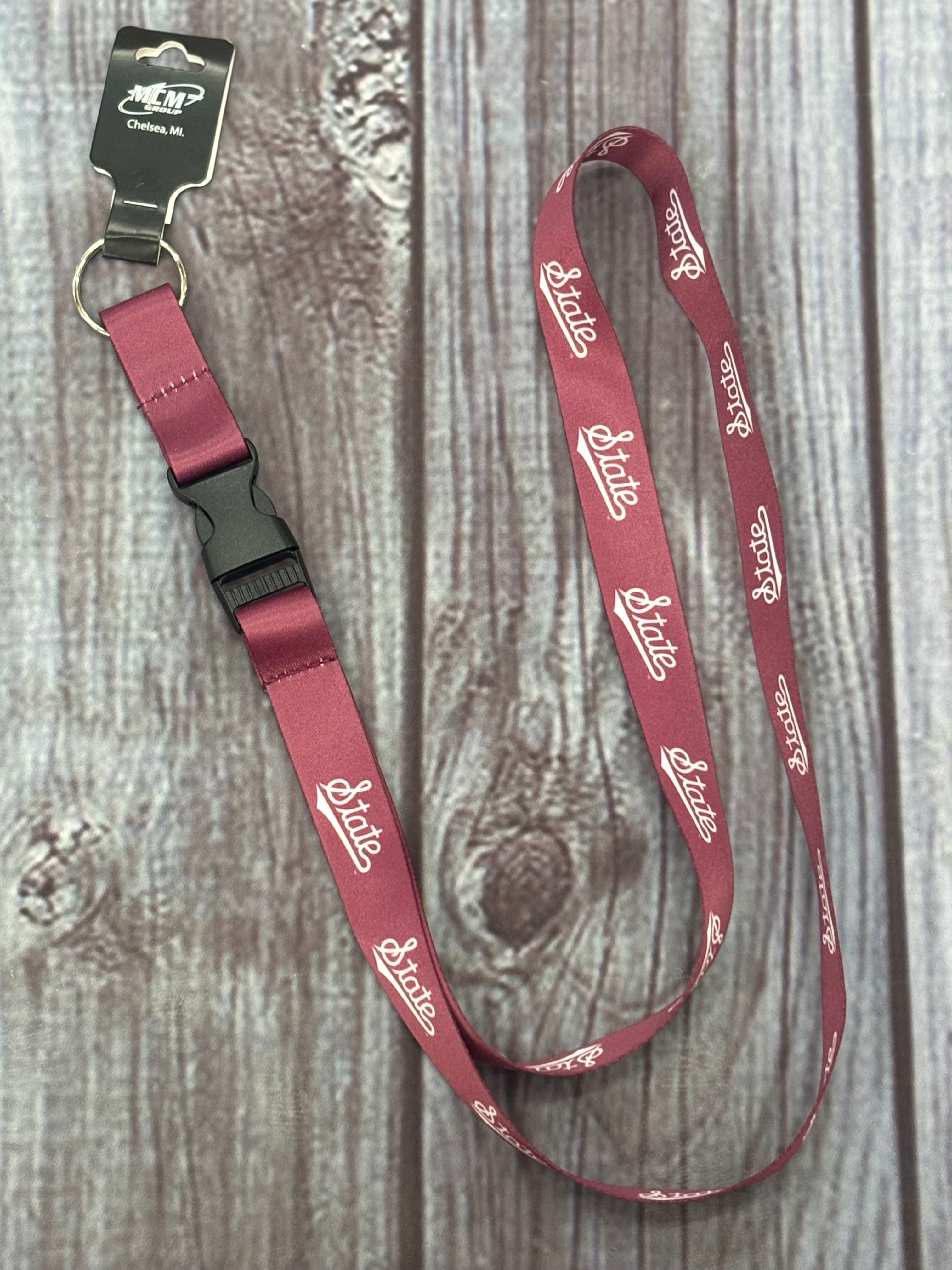 Lanyard 0.75" State W Tail W Buckle
